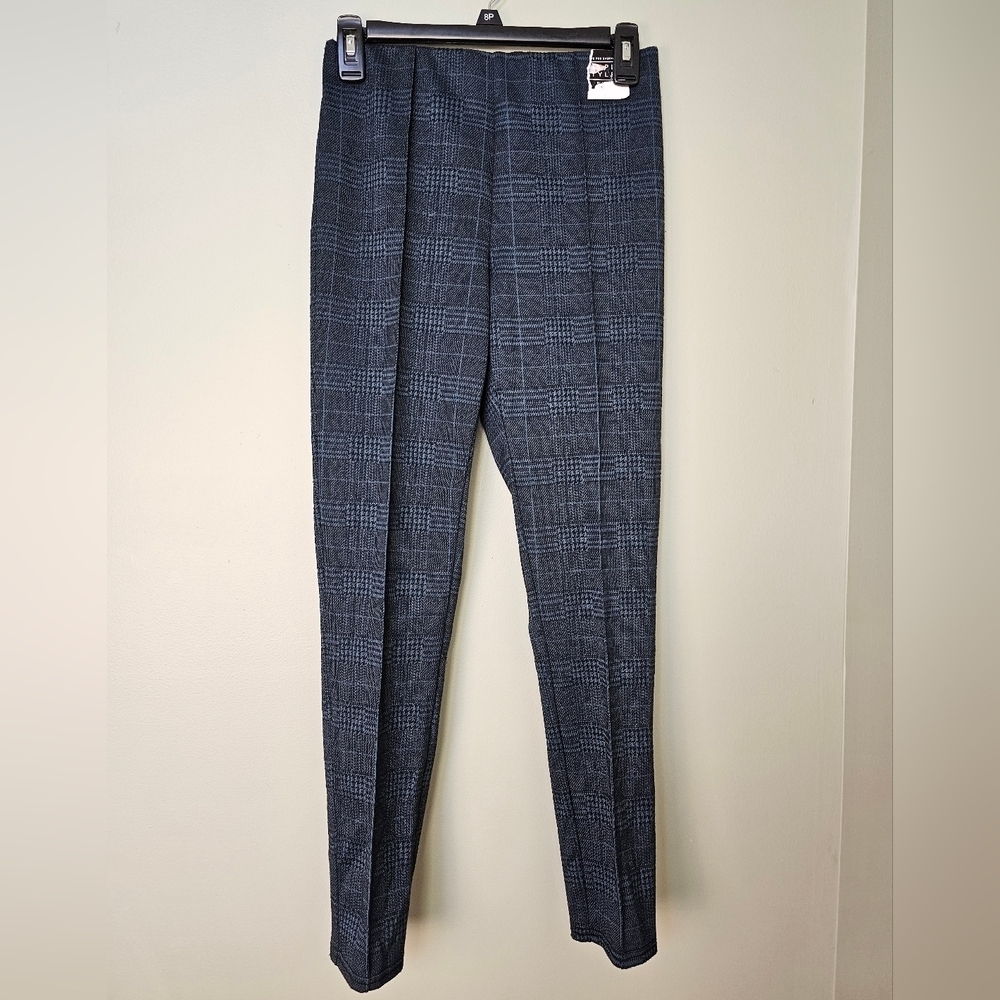 Simply Styled Women's Knit Jacquard Business Pants, Navy, Size Small - Picture 3 of 7